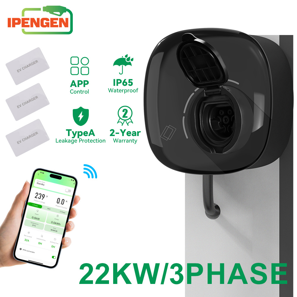 Ev Charging Socket Type 2 22Kw - IPENGEN Caricatore EV da 22KW Tipo