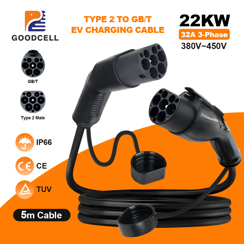 Ev Charging Socket Type 2 22Kw - GOODCELL Tipo 2 a GBT 16/32A