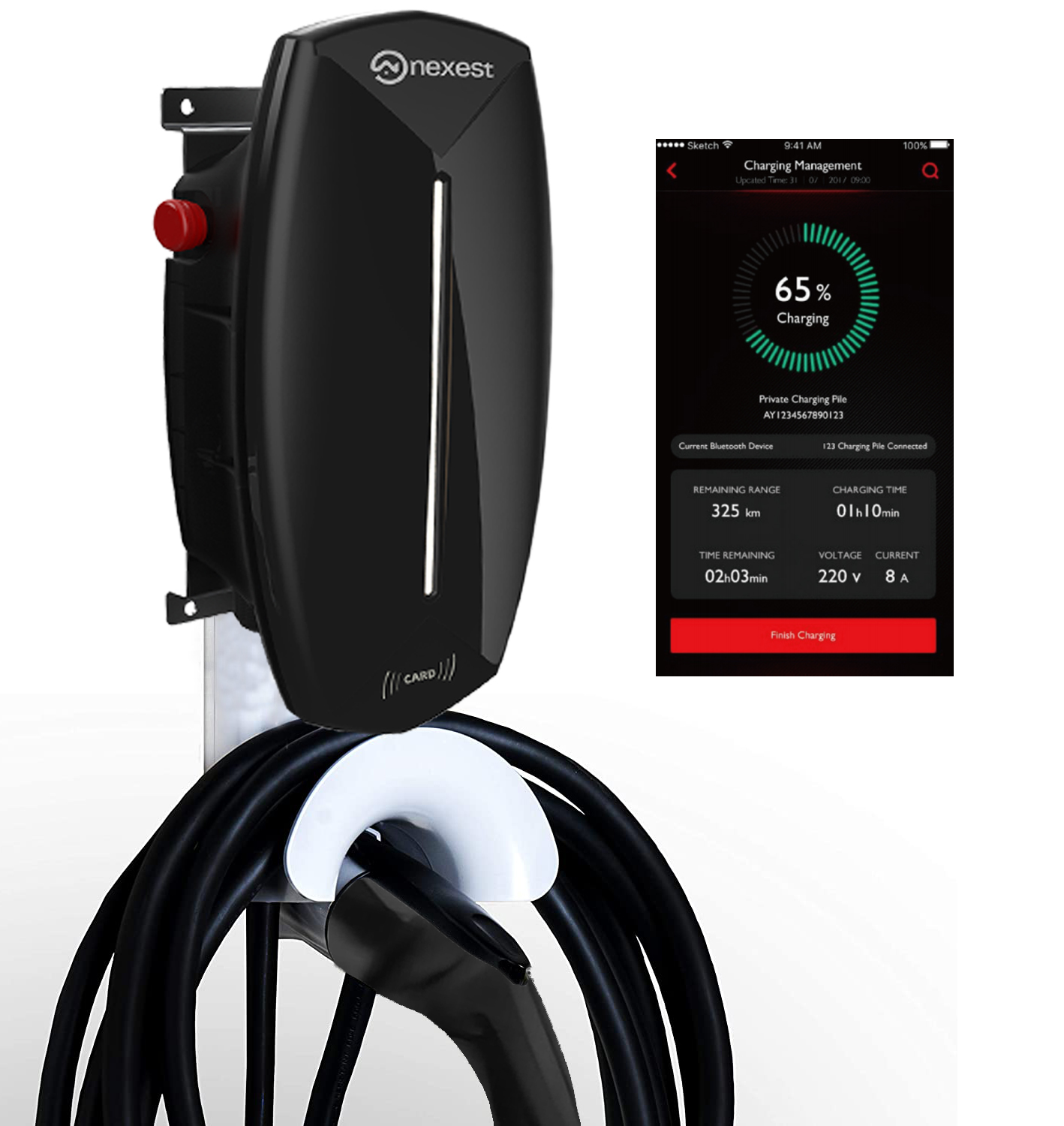 Ev Charger 22Kw Wallbox Type 2 - IEC 61851 Nexest 7KW 22KW AC