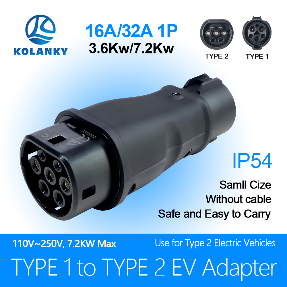 Ev Charger Adapter Type 2 To Type 1 - Adattatore per caricabatterie EV Kolanky da