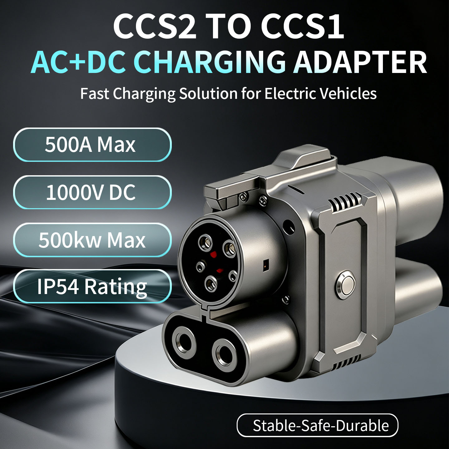 Ev Charger Adapter Type 2 To Type 1 - Adattatore Convertitore Caricabatterie Rapido EV CCS2