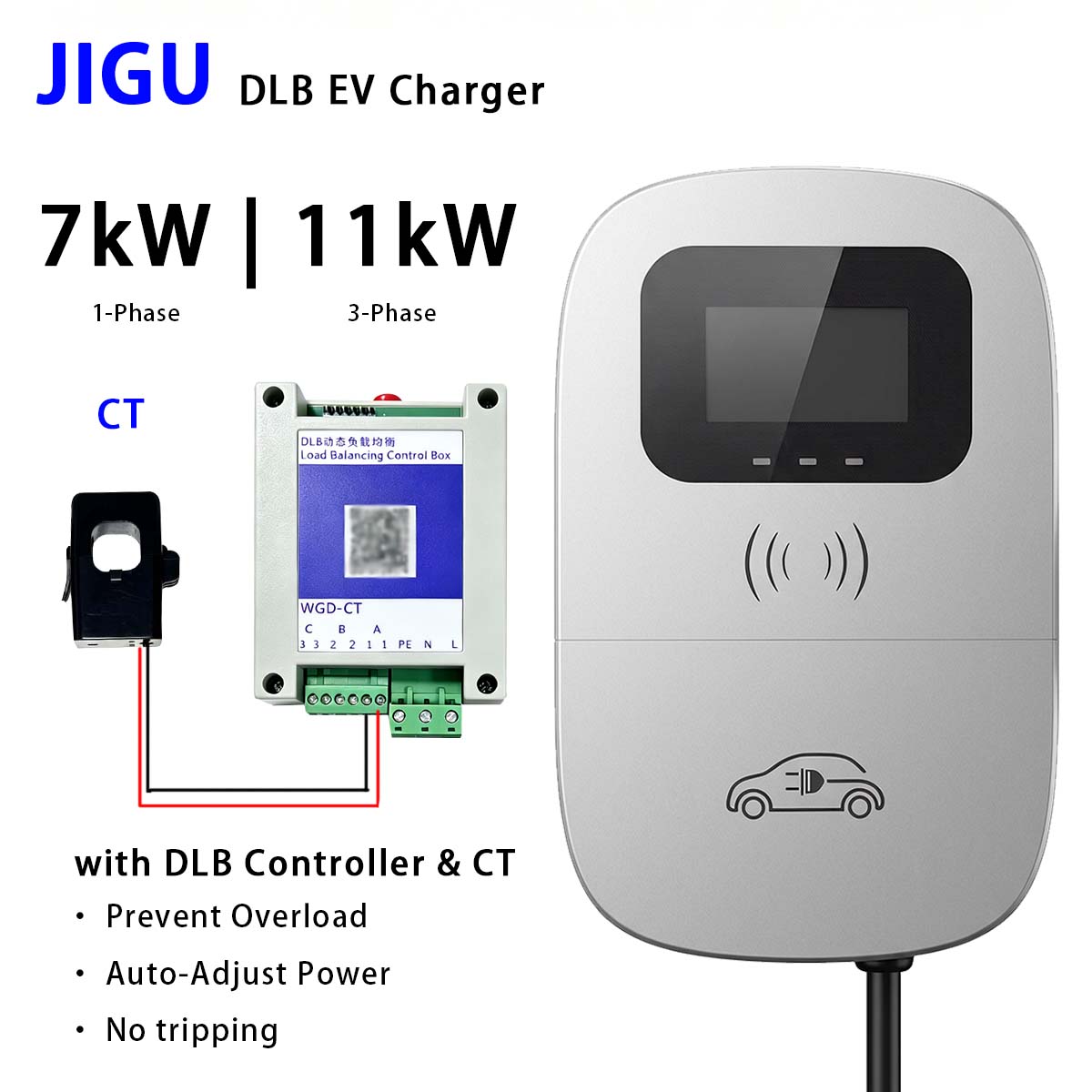 Caricatore EV JIGU con Bilanci - Ev Charger Load Balancing recensione e prezzo