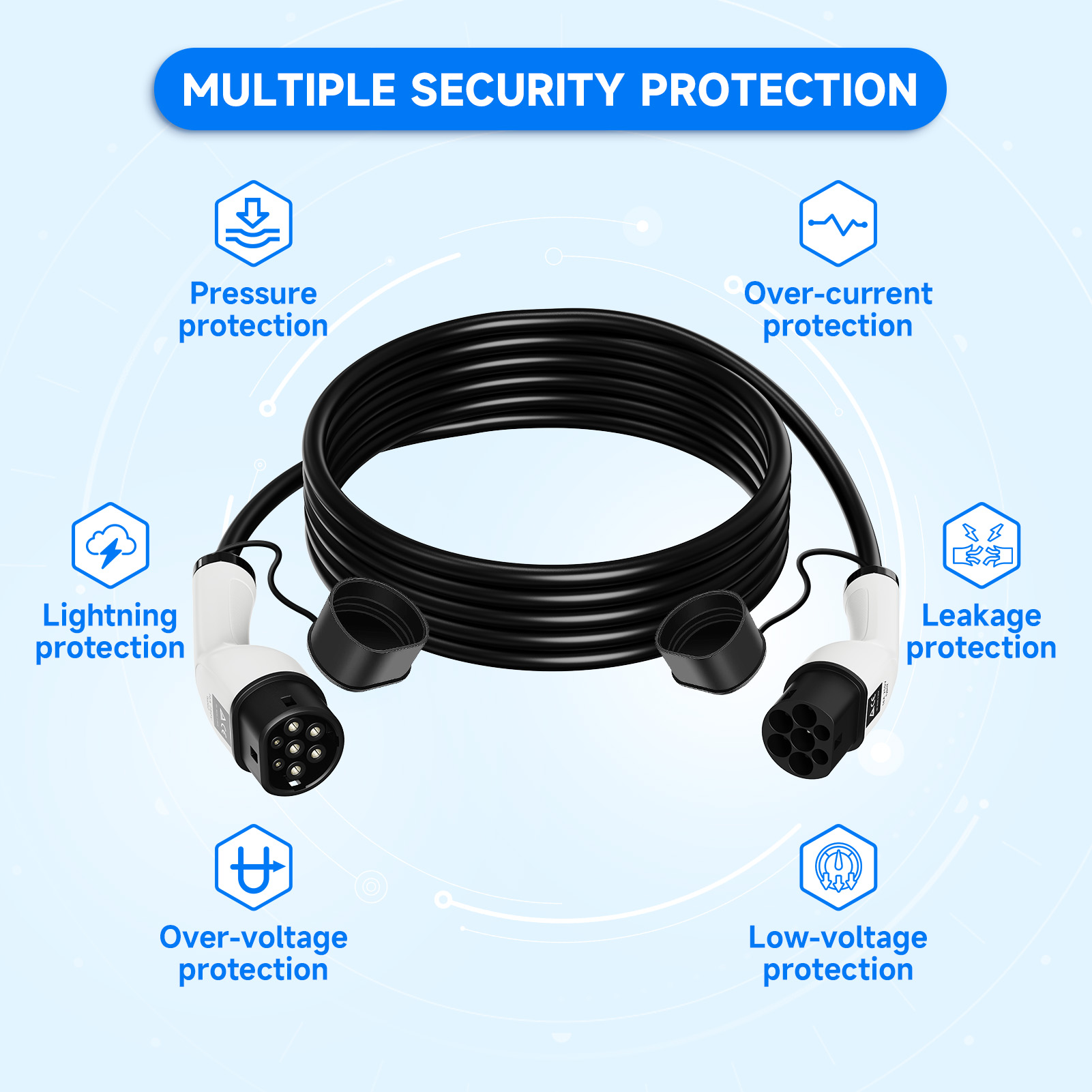 AFEEV Type2 a Type2 Cavo di ri - Ev Charging Cable Type 2 32A recensione e prezzo