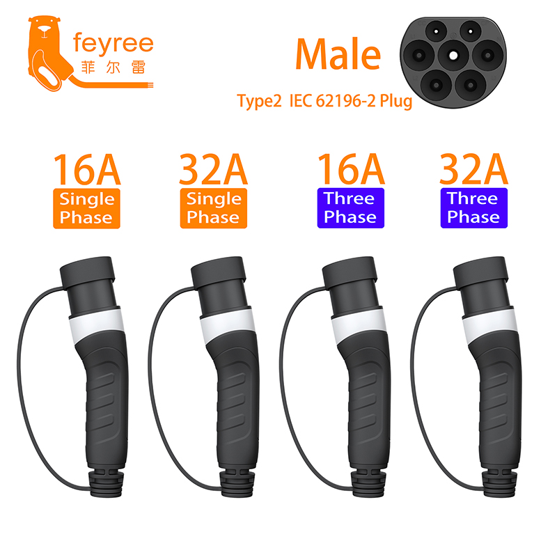 Feyree Type2 Spina Maschio EV  - Ev Charger 11Kw Three Phase recensione e prezzo
