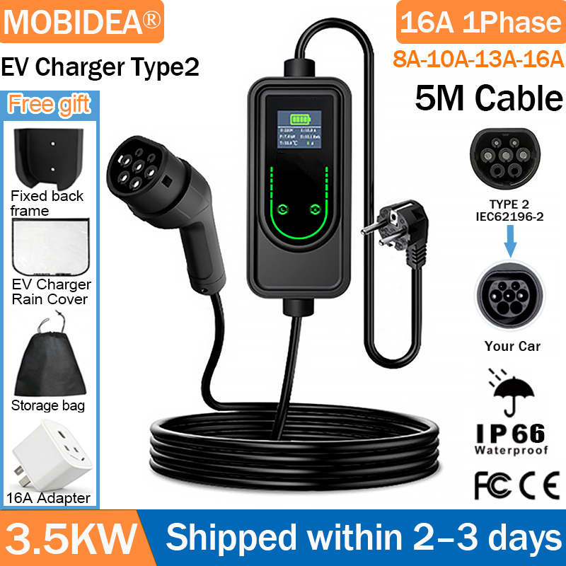 Caricatore EV Portatile MOBIDE - Portable Ev Charger 16A Adjustable recensione e prezzo