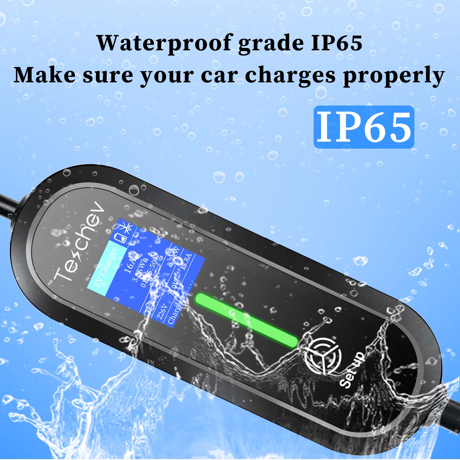Teschev 3.5kW Tipo 1 Tipo 2 GB - Portable Ev Charger 16A Adjustable recensione e prezzo