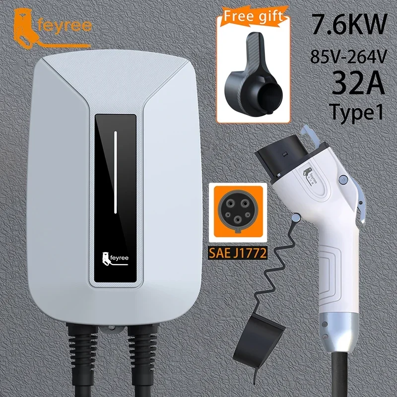 Caricatore EV Feyree con Cavo  - Ev Charger 7Kw Single Phase recensione e prezzo