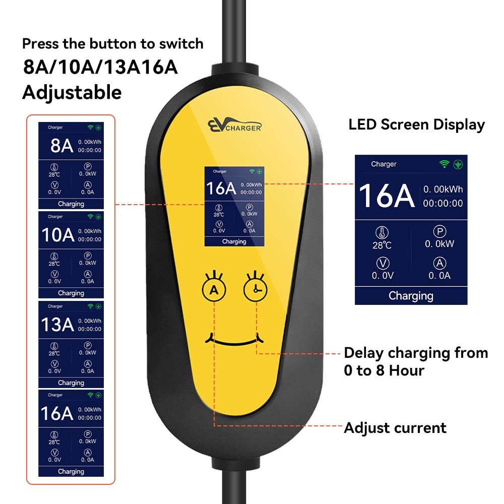 Caricatore EV JDMEX 3.5KW TS-N - Portable Ev Charger 16A Adjustable recensione e prezzo