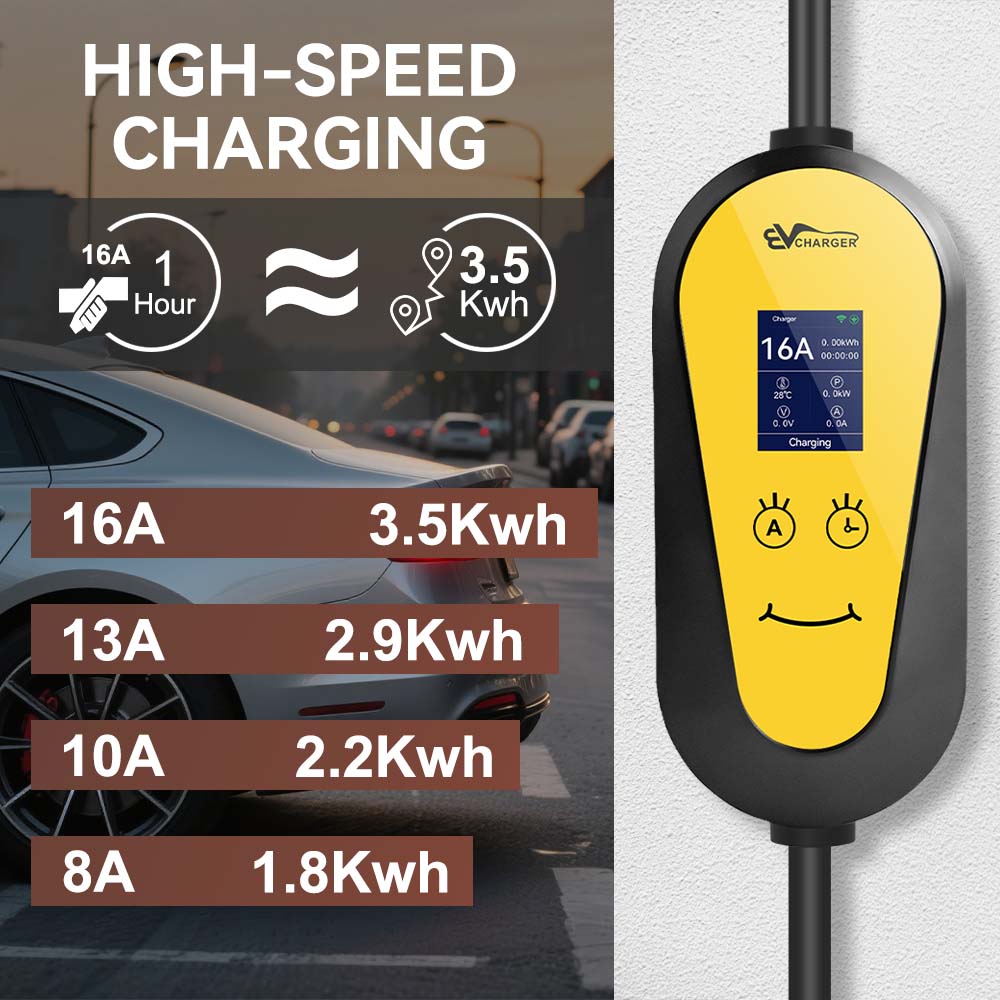 Caricatore EV JDMEX 3.5KW TS-N - Portable Ev Charger 16A Adjustable recensione e prezzo