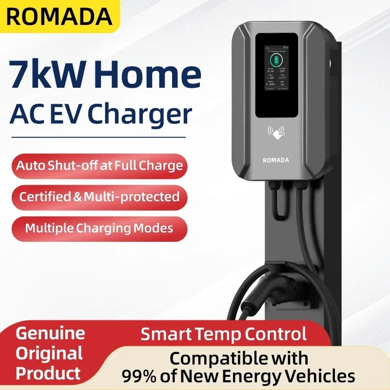 ROMADA AC 7KW Stazione di rica - Ev Charging Cable Type 2 32A recensione e prezzo