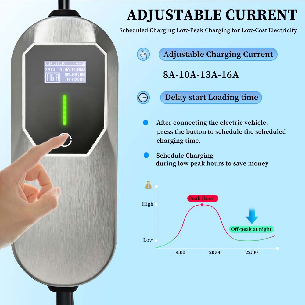 Caricatore EV Portatile 3.5KW  - Portable Ev Charger 16A Adjustable recensione e prezzo